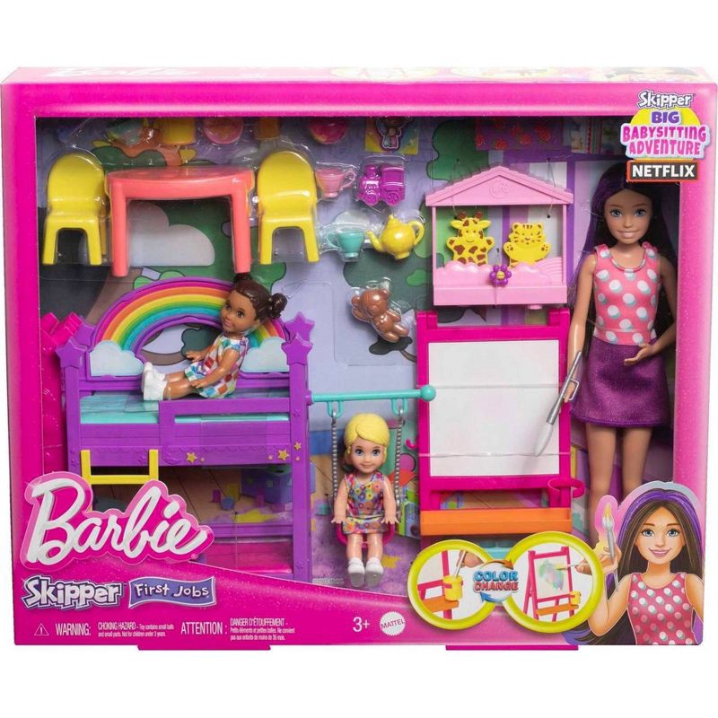 slide 3 of 6, Barbie Skipper Babysitters Inc. Ultimate Daycare Playset with 3 Dolls, Furniture & 15+ Accessories, 1 ct