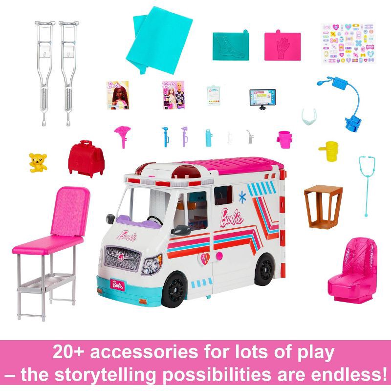 slide 5 of 6, Barbie Transforming Ambulance and Clinic Playset (Target Exclusive), 1 ct