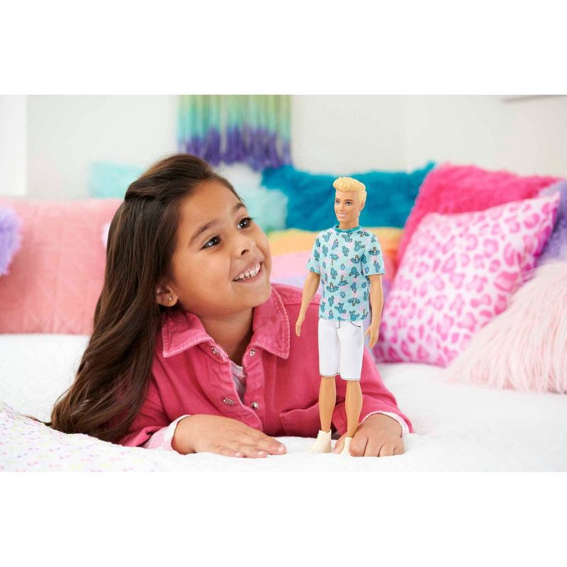 slide 5 of 6, Barbie Ken Fashionistas Doll #211 with Blond Hair and Cactus Tee, 1 ct