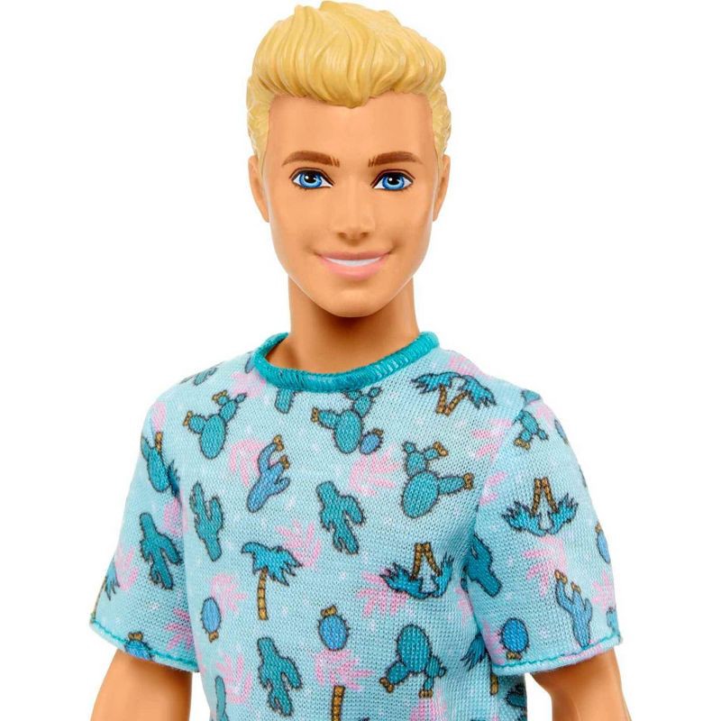 slide 3 of 6, Barbie Ken Fashionistas Doll #211 with Blond Hair and Cactus Tee, 1 ct