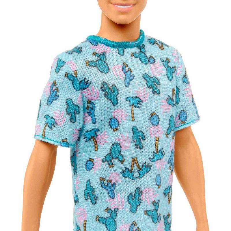 slide 2 of 6, Barbie Ken Fashionistas Doll #211 with Blond Hair and Cactus Tee, 1 ct