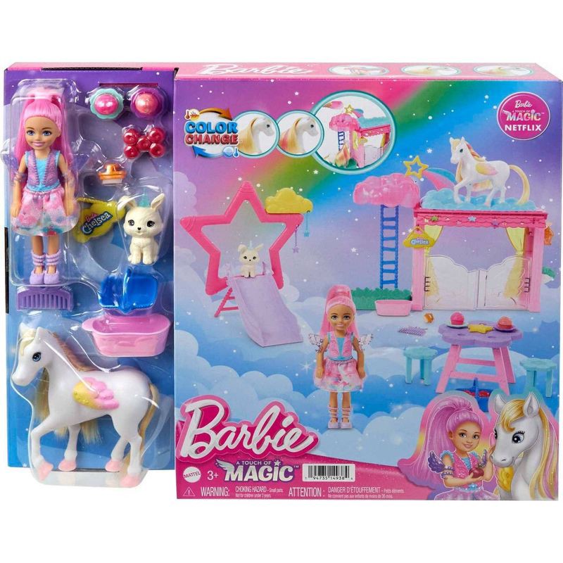 slide 6 of 6, Barbie A Touch of Magic Chelsea Doll Playset with Baby Pegasus, 1 ct