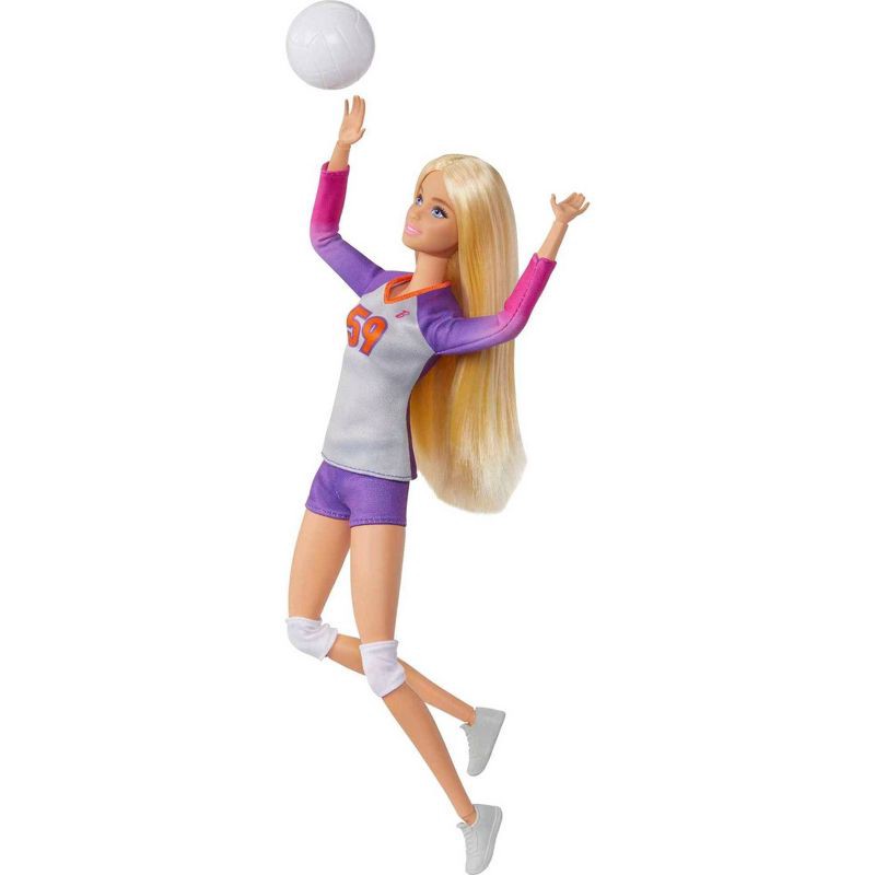 slide 2 of 6, Barbie Made to Move Career Volleyball Player Doll, 1 ct