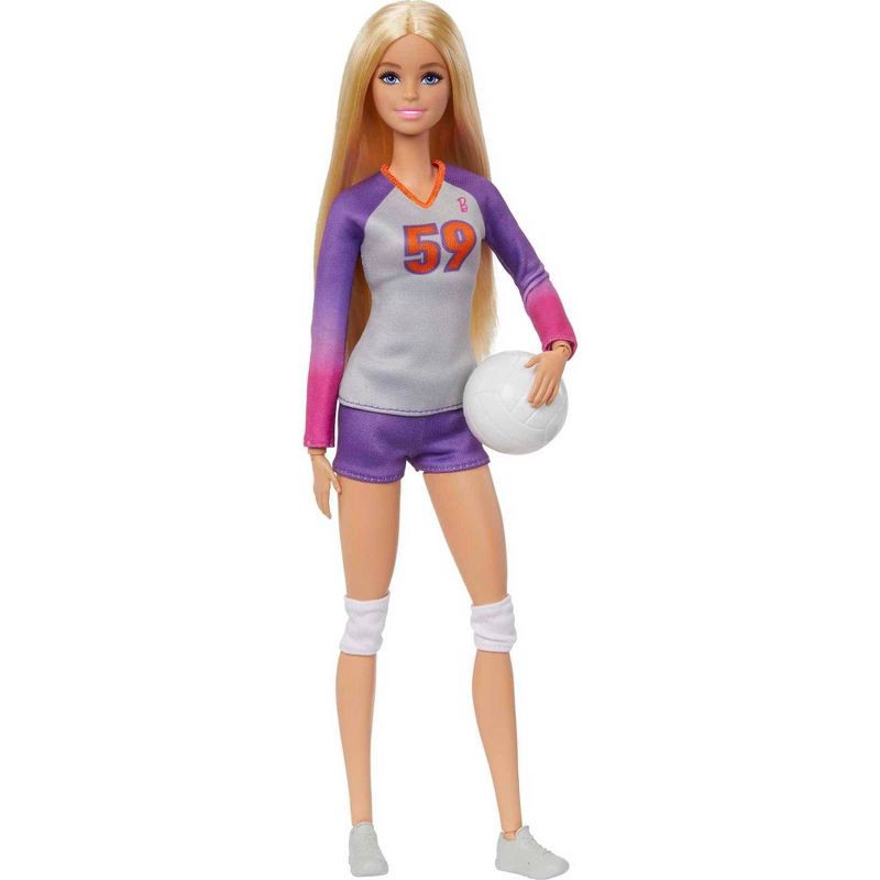 slide 1 of 6, Barbie Made to Move Career Volleyball Player Doll, 1 ct