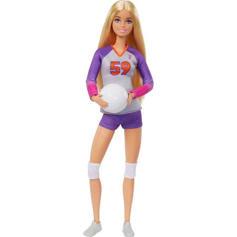 slide 5 of 6, Barbie Made to Move Career Volleyball Player Doll, 1 ct