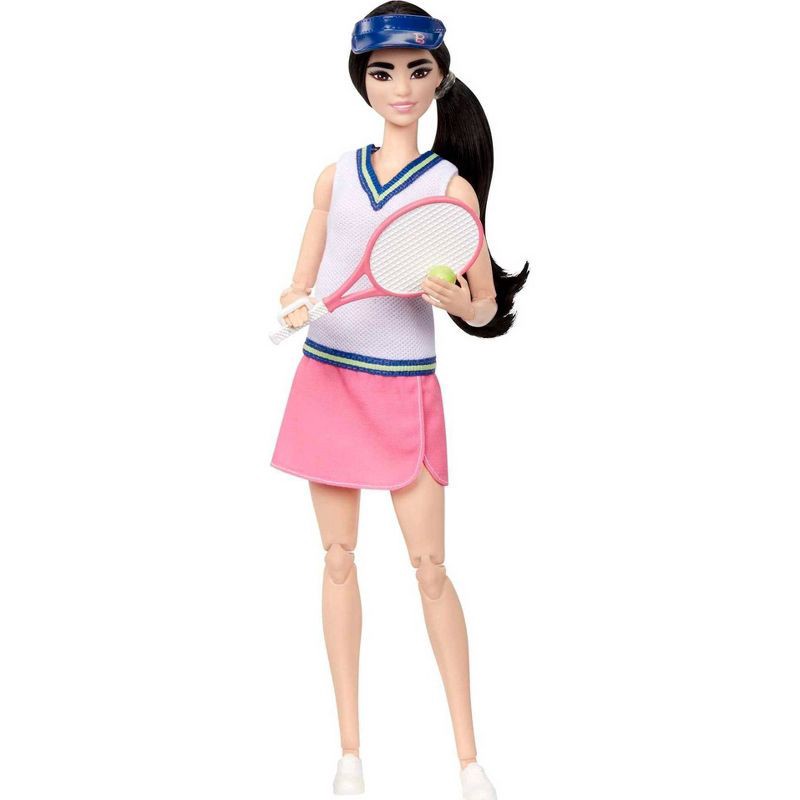 slide 3 of 6, Barbie Career Tennis Player Doll with Racket and Ball, 1 ct