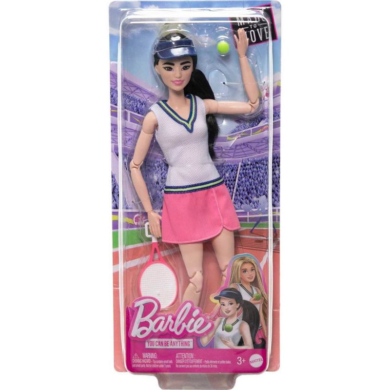 slide 2 of 6, Barbie Career Tennis Player Doll with Racket and Ball, 1 ct