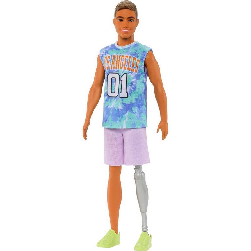 slide 4 of 6, Barbie Ken Fashionistas Doll #212 with Jersey and Prosthetic Leg, 1 ct