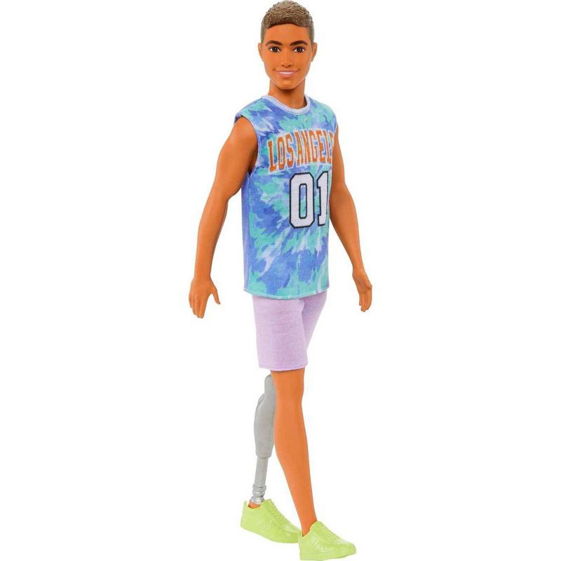 slide 3 of 6, Barbie Ken Fashionistas Doll #212 with Jersey and Prosthetic Leg, 1 ct