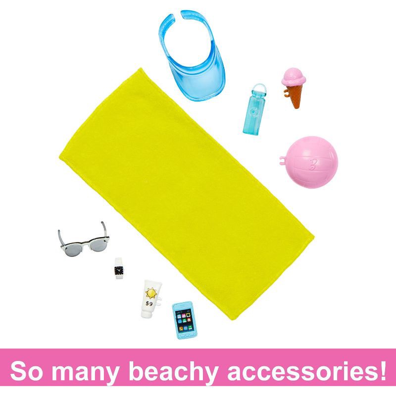 slide 3 of 6, Barbie Ken Doll with Swim Trunks and Beach-Themed Accessories (Target Exclusive), 1 ct