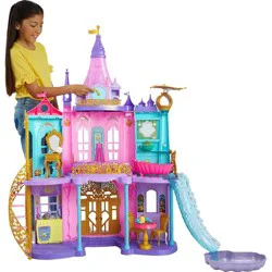 Disney Princess Ultimate Castle Doll House with Lights & Sounds & 25+ Accessories Pieces, 4 ft Tall