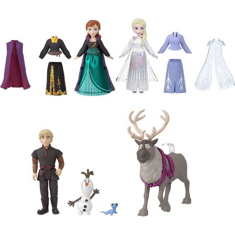 slide 5 of 6, Disney Frozen Fashions & Friends Set with 3 Dolls, 4 Friend Figures and 4 Fashions (Target Exclusive), 1 ct