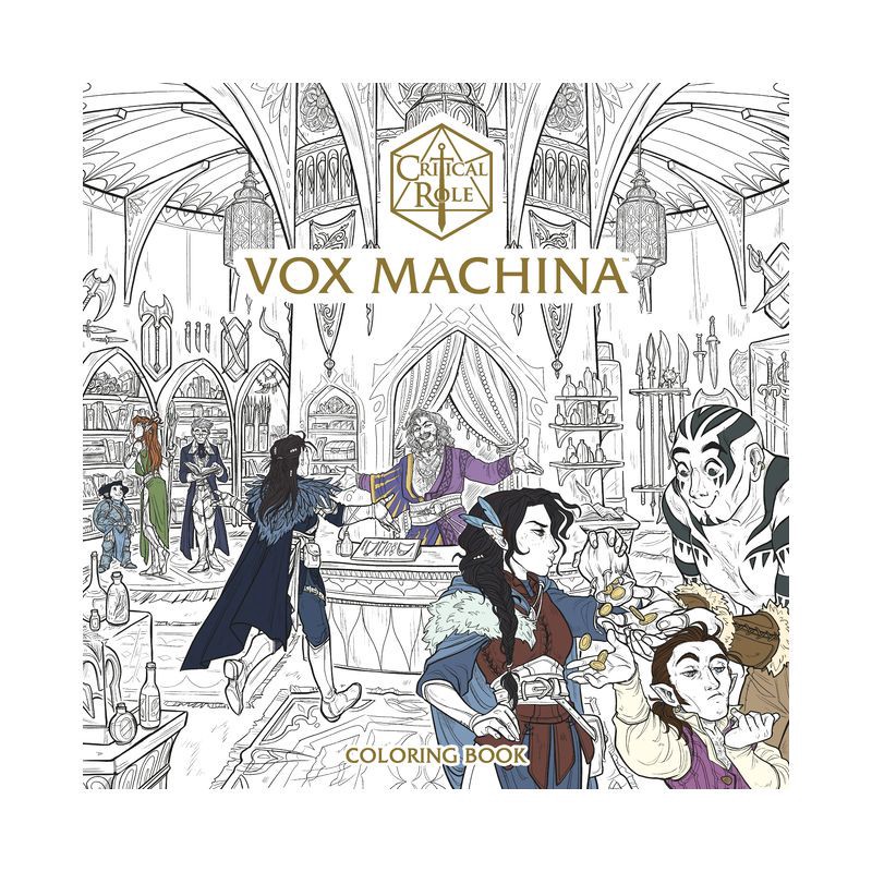 slide 1 of 1, Random House Critical Role: Vox Machina Coloring Book - (Paperback), 1 ct