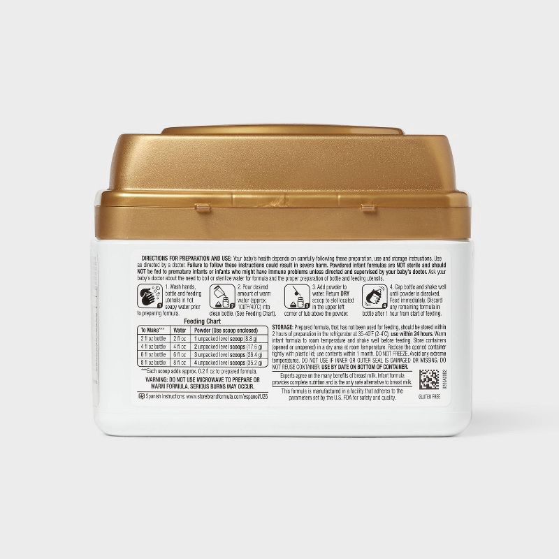 slide 3 of 8, Premium Powder Infant Formula - 22.2oz - up&up™, 22.2 oz