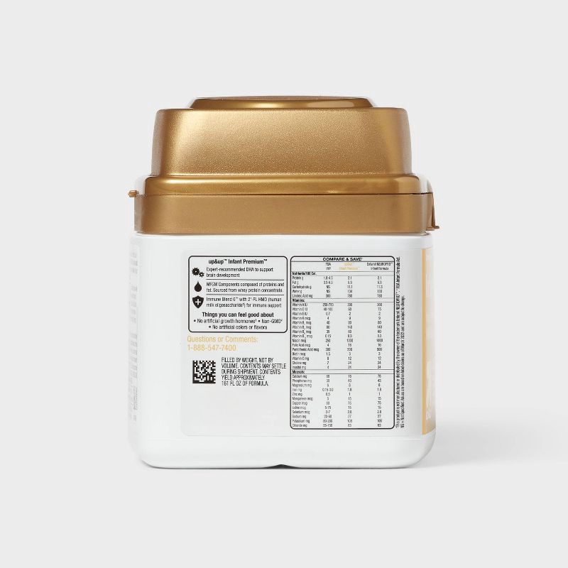 slide 4 of 8, Premium Powder Infant Formula - 22.2oz - up&up™, 22.2 oz