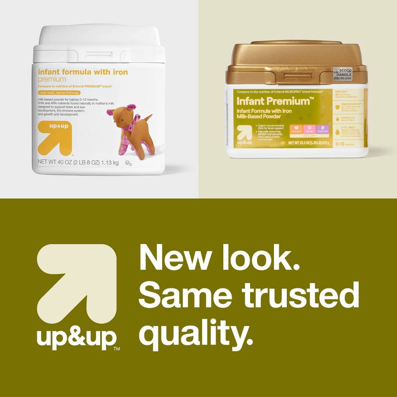 slide 6 of 8, Premium Powder Infant Formula - 22.2oz - up&up™, 22.2 oz
