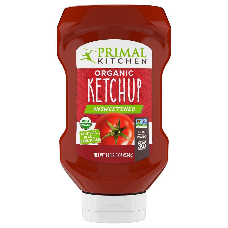 slide 6 of 8, Primal Kitchen Squeeze Unsweetened Organic Ketchup - 18.5oz, 18.5 oz