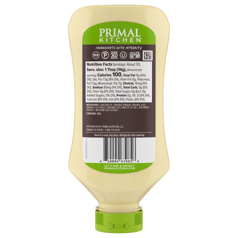 slide 3 of 8, Primal Kitchen Squeeze Mayo with Avocado Oil - 17 fl oz, 17 fl oz