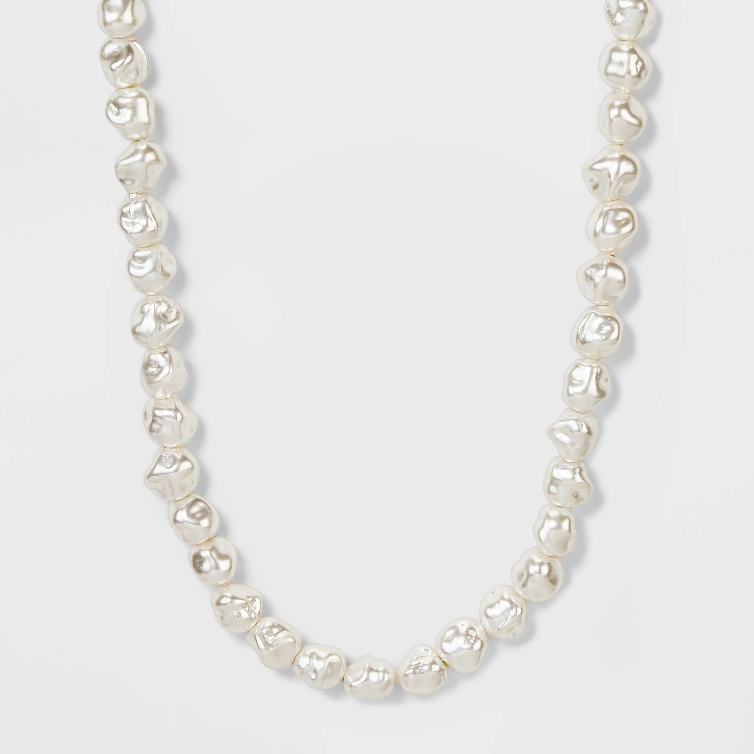 slide 1 of 4, Beaded Pearl Necklace - A New Day White, 1 ct