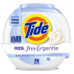 Tide Free & Gentle HE Laundry Detergent Pods 76 Pacs - 56oz