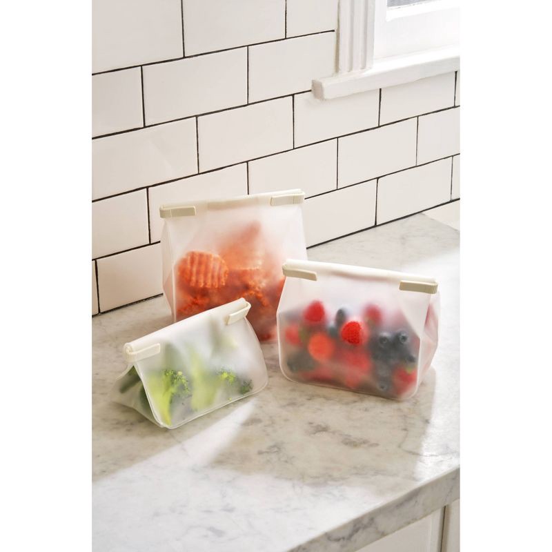 slide 6 of 8, W&P Design Reusable Roll Top Freezer Bag - 25oz, 25 oz