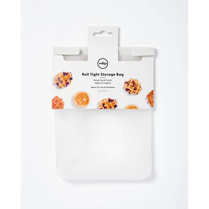 slide 5 of 8, W&P Design Reusable Roll Top Freezer Bag - 50oz, 50 oz