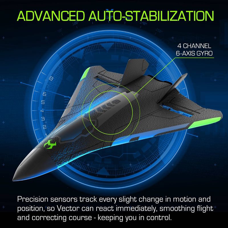slide 3 of 7, Sky Viper Vector Performance Stunt Jet: Remote Controlled Outdoor Racing Drone for Beginners, 1 ct