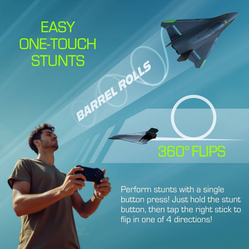 slide 4 of 7, Sky Viper Vector Performance Stunt Jet: Remote Controlled Outdoor Racing Drone for Beginners, 1 ct