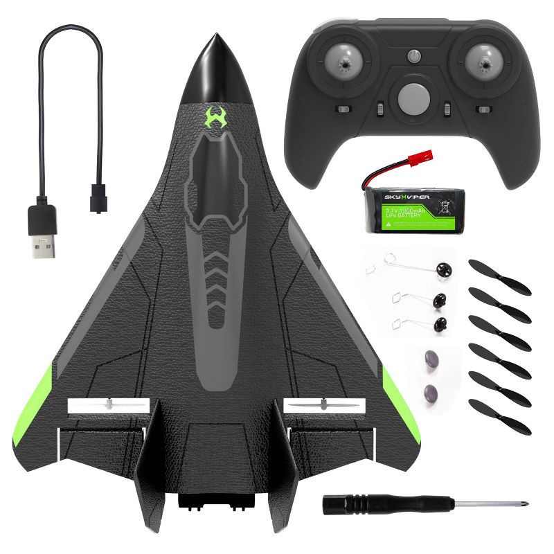 slide 7 of 7, Sky Viper Vector Performance Stunt Jet: Remote Controlled Outdoor Racing Drone for Beginners, 1 ct