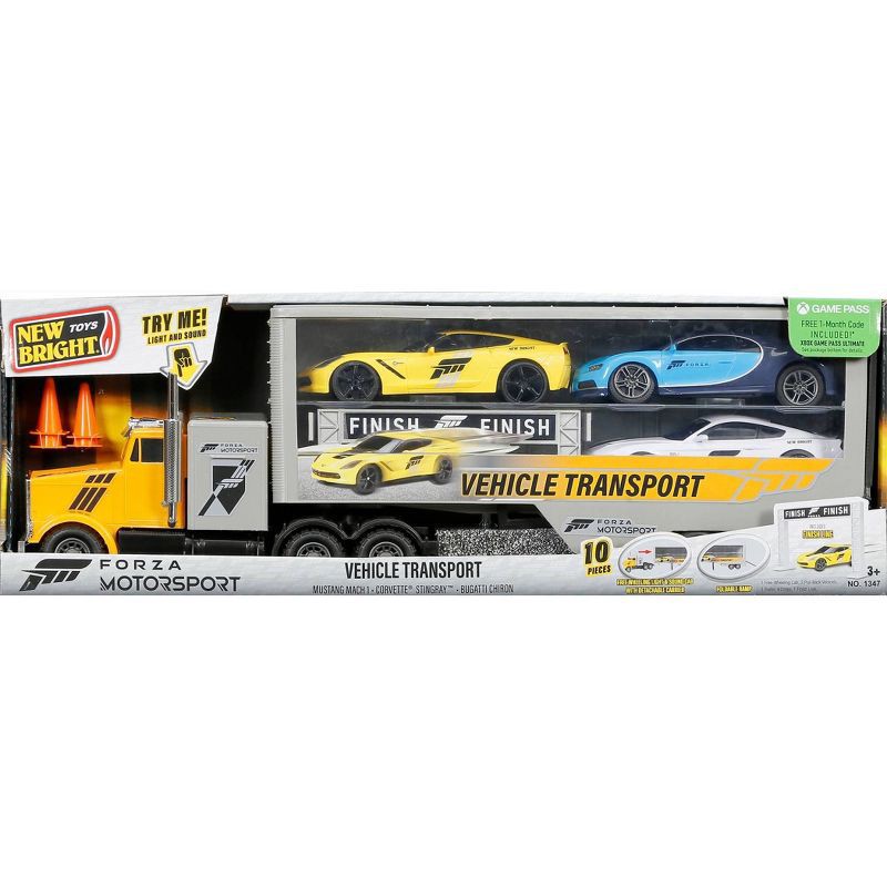 slide 2 of 6, New Bright Forza Motorsport Hauler Set - 1:24 Scale, 1 ct