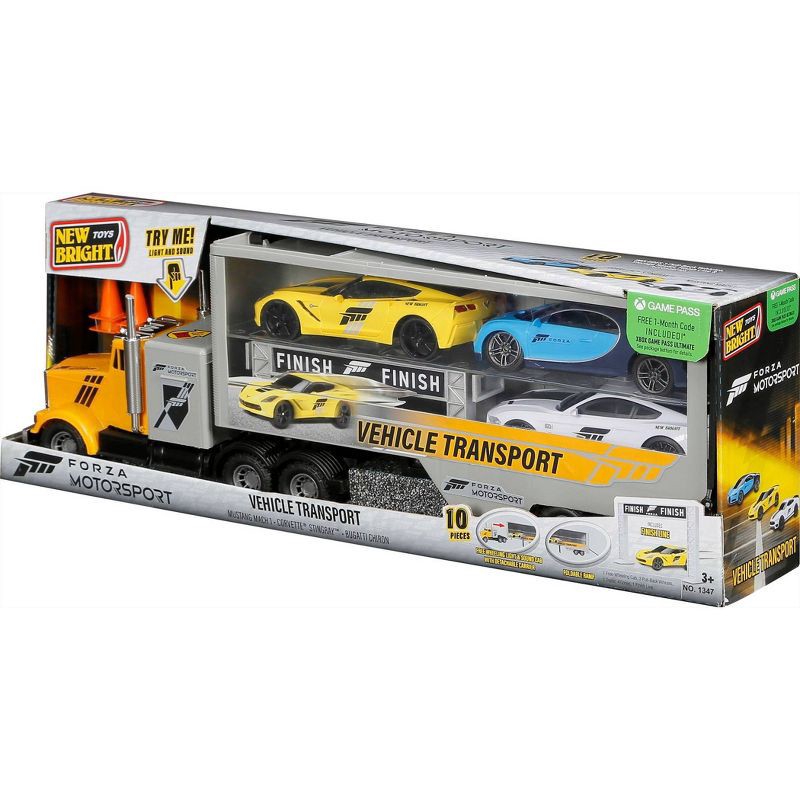 slide 5 of 6, New Bright Forza Motorsport Hauler Set - 1:24 Scale, 1 ct