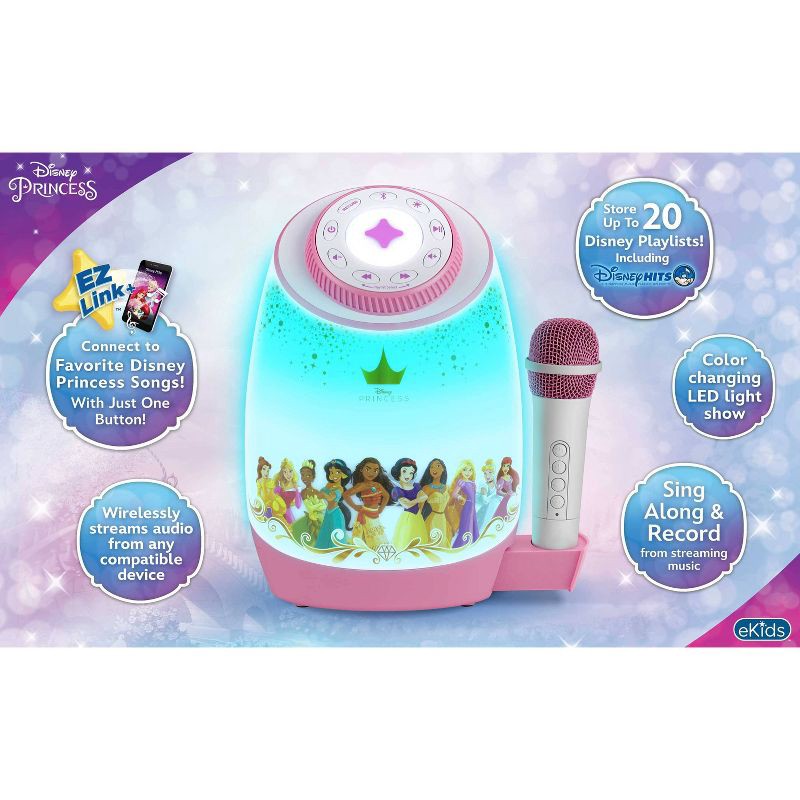 slide 3 of 8, Disney Princess EZ Link plus Bluetooth Karaoke with Wireless Microphone, 1 ct