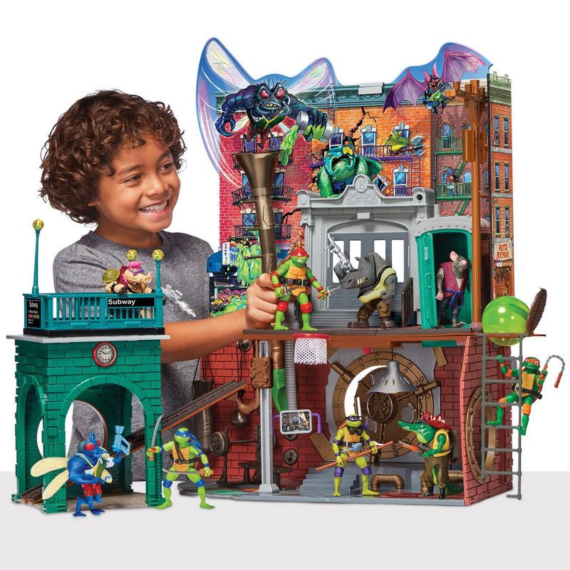 slide 3 of 8, Teenage Mutant Ninja Turtles: Mutant Mayhem Sewer Lair Playset, 1 ct