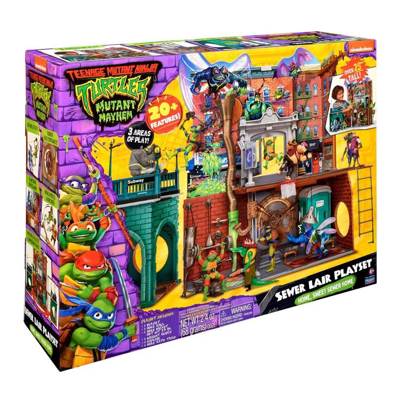 slide 7 of 8, Teenage Mutant Ninja Turtles: Mutant Mayhem Sewer Lair Playset, 1 ct