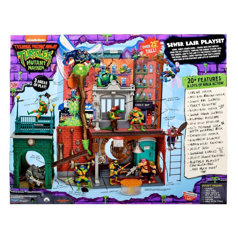 slide 8 of 8, Teenage Mutant Ninja Turtles: Mutant Mayhem Sewer Lair Playset, 1 ct