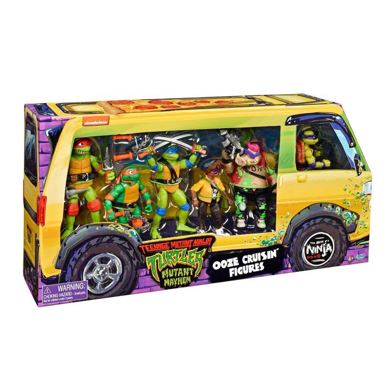 slide 5 of 6, Teenage Mutant Ninja Turtles: Mutant Mayhem Ooze Cruisin' Action Figure Set - 6pk, 6 ct