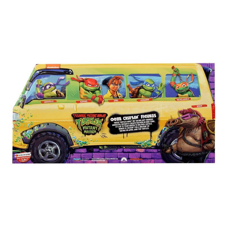 slide 6 of 6, Teenage Mutant Ninja Turtles: Mutant Mayhem Ooze Cruisin' Action Figure Set - 6pk, 6 ct