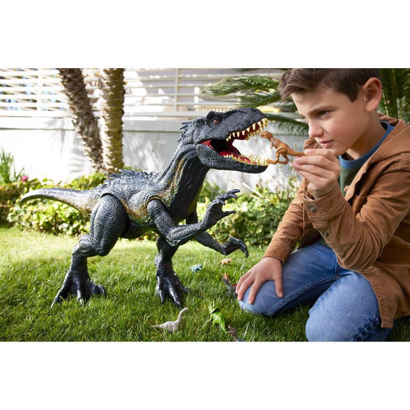 slide 2 of 6, Mattel Jurassic World Super Colossal Indoraptor Action Figure, 1 ct