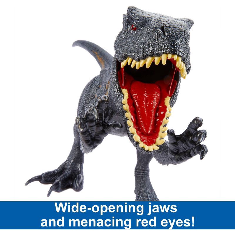 slide 3 of 6, Mattel Jurassic World Super Colossal Indoraptor Action Figure, 1 ct