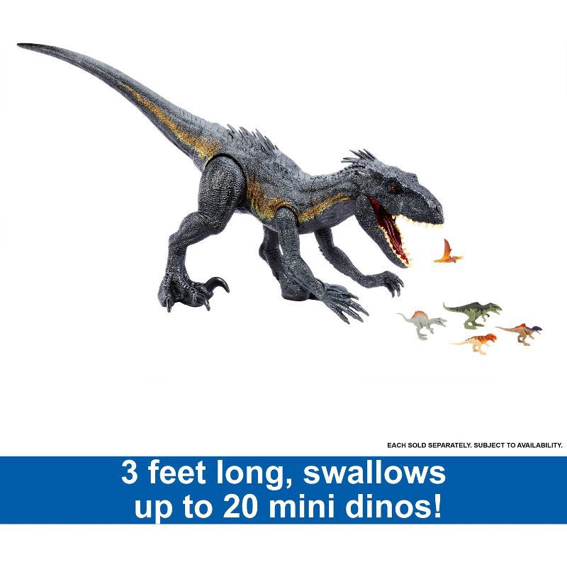 slide 4 of 6, Mattel Jurassic World Super Colossal Indoraptor Action Figure, 1 ct