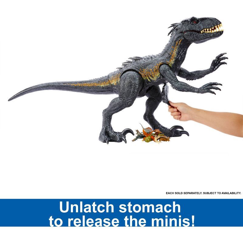 slide 5 of 6, Mattel Jurassic World Super Colossal Indoraptor Action Figure, 1 ct