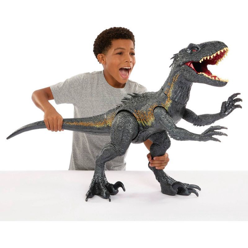 slide 1 of 6, Mattel Jurassic World Super Colossal Indoraptor Action Figure, 1 ct