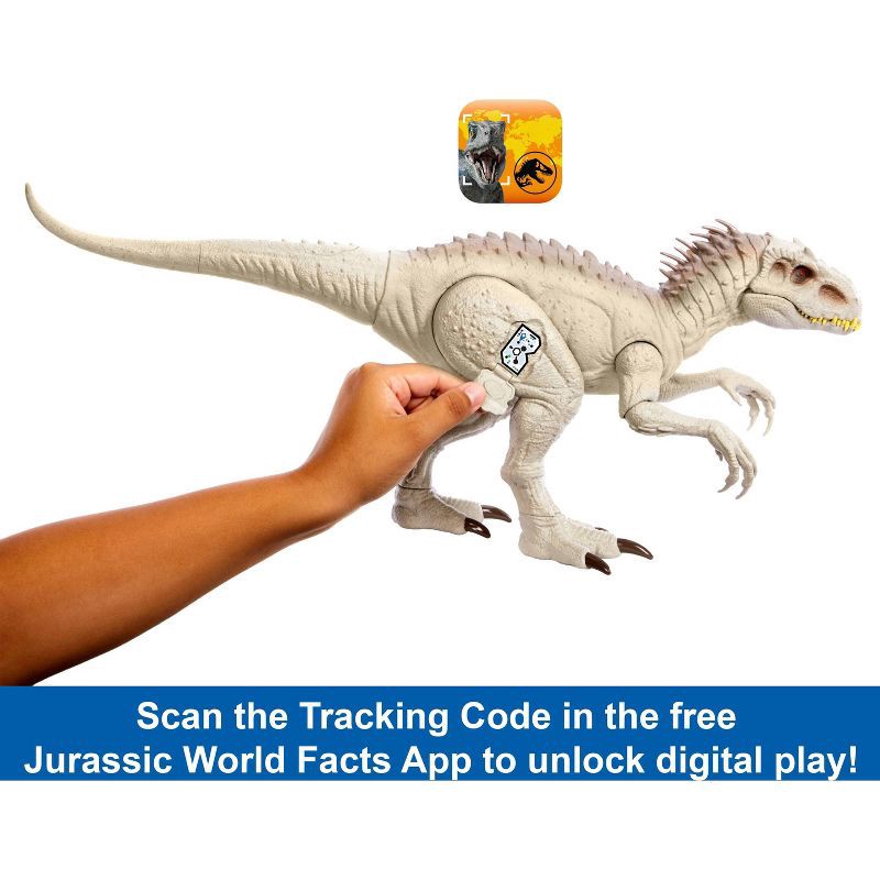 slide 6 of 10, Mattel Jurassic World Dino Trackers Camouflage 'N Battle Indominus Rex Action Figure, 1 ct