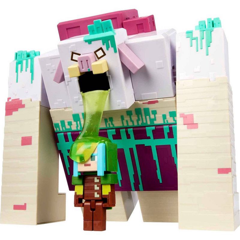 slide 2 of 6, Minecraft Legends The Devourer Action Figure Set with Slime, 1 ct