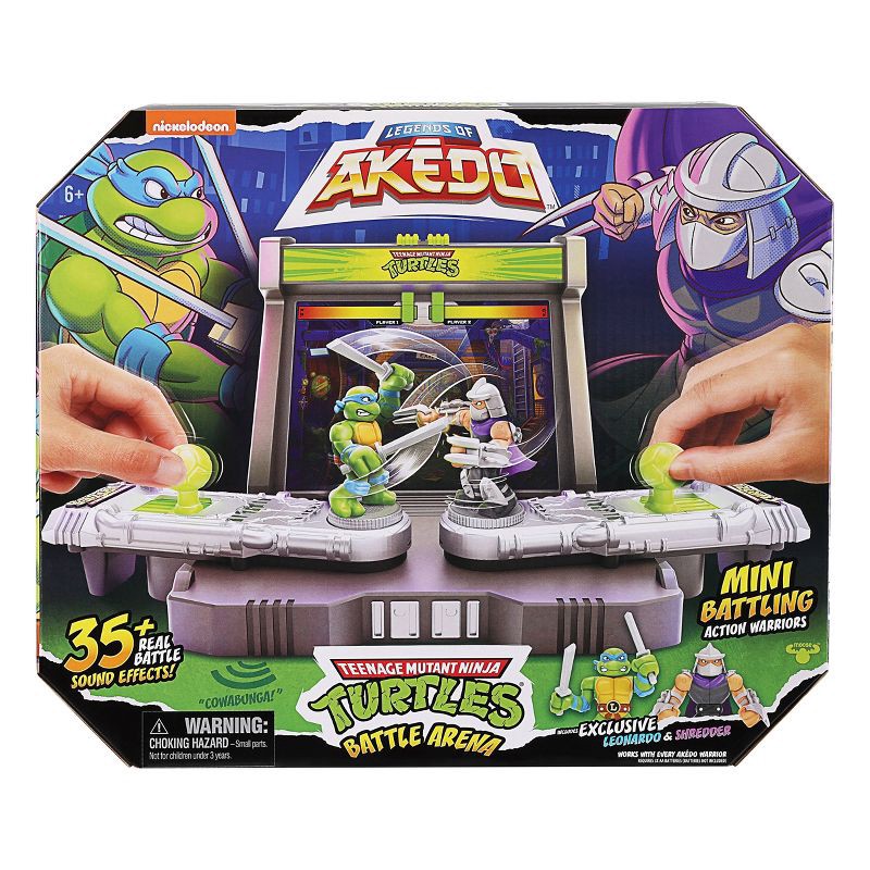 slide 1 of 11, Akedo Teenage Mutant Ninja Turtles Battle Arena Playset with Mini Figures, 1 ct