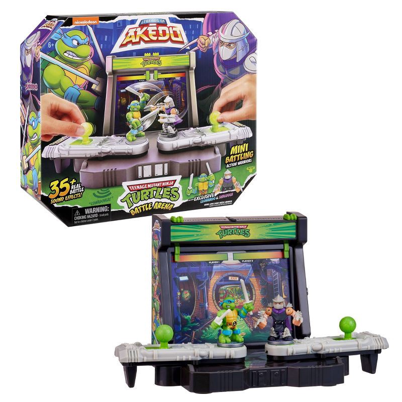 slide 10 of 11, Akedo Teenage Mutant Ninja Turtles Battle Arena Playset with Mini Figures, 1 ct