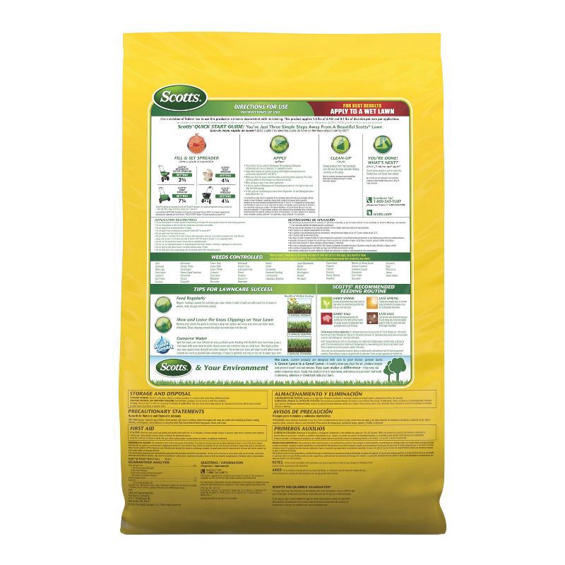 slide 2 of 7, Scotts Turf Builder Weed and Feed Fertilizer 11.32lbs, 11.57 lb