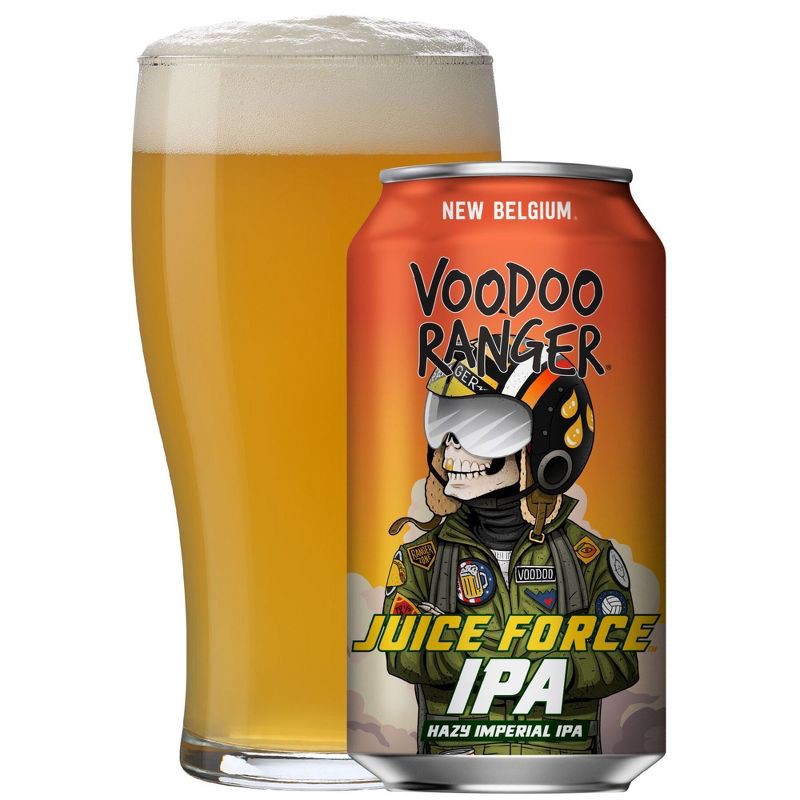 slide 2 of 9, New Belgium Voodoo Ranger Juice Force IPA Beer - 12pk/12 fl oz Cans, 12 ct; 12 fl oz