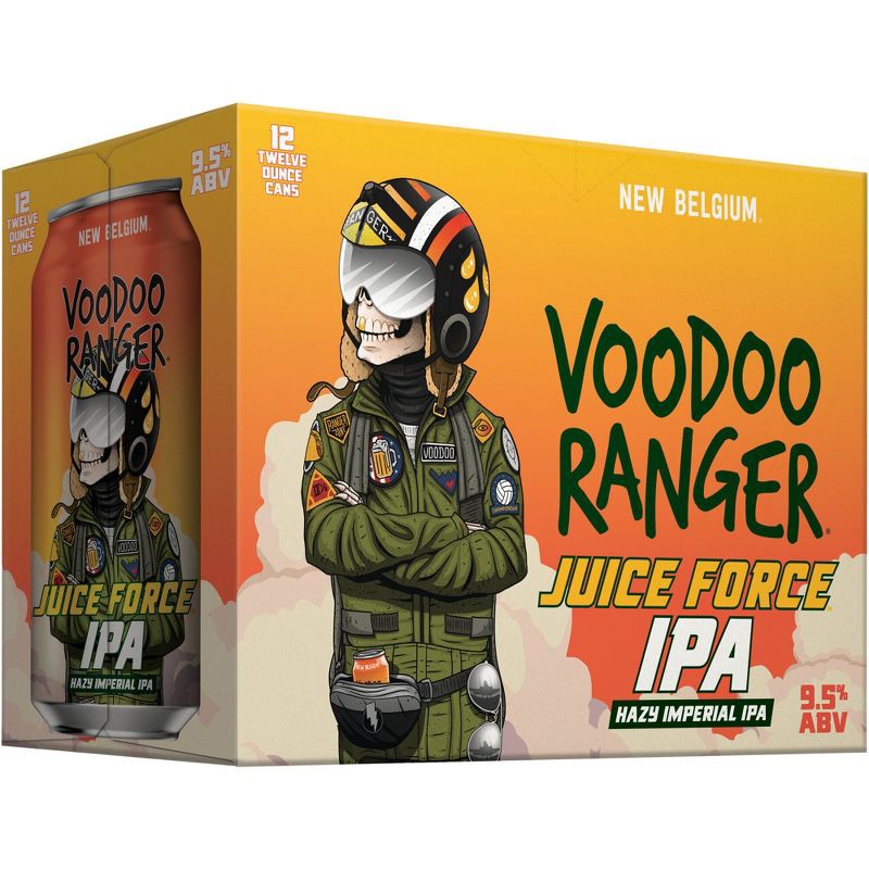 slide 4 of 11, New Belgium Voodoo Ranger Juice Force IPA Beer - 12pk/12 fl oz Cans, 12 ct; 12 fl oz