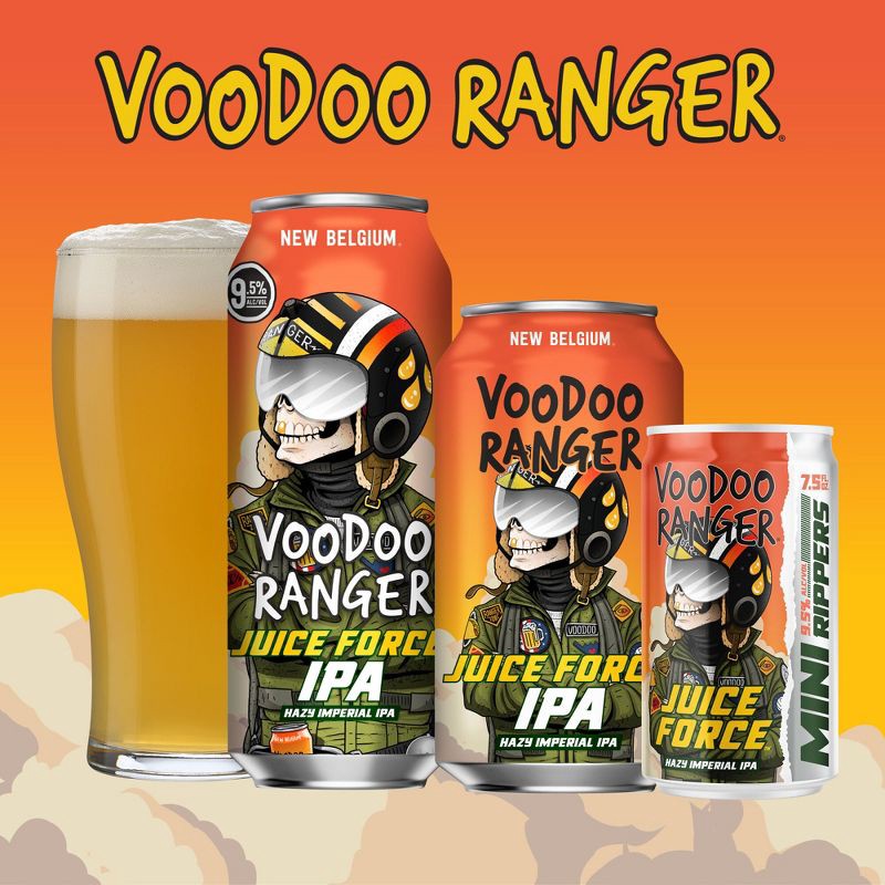 slide 5 of 11, New Belgium Voodoo Ranger Juice Force IPA Beer - 12pk/12 fl oz Cans, 12 ct; 12 fl oz